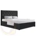 Artiss Bed Frame Double Size Gas Lift Base With Storage Charcoal Fabric Vila