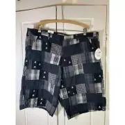 NWT Skull & Crossbones Patchwork Shorts Mens 40 12.5 Inch Inseam Pirates Target