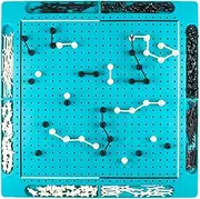 Jeruytgh Black and White Chess Board | Multifunctional Chess Board Educational Toys,Educational Chessboard, 2-Player Interactive Puzzle for Children, Beginners, Friends