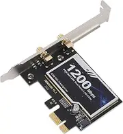New Dual Band 2.4GHz 300Mbps 5GHz 867Mbps PCIE Network Card, Desktop PCIE Network Adapter Suppourt Bluetooth4.2 for Laptop Desktop
