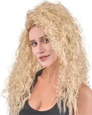 80s Glamour Long Curly Womens Wig