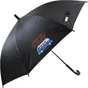 [ベーシックスタンダード] Sun or Rainy Sun Umbrella, Children's Umbrella, Boys, Ribs, 22.8 inches (58 cm), Inner Coating, 99.9% UV Protection, UPF50+, Heat Shield, Durable, Middle Pole, Stylish, Bass Logo, Black