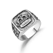 5PCS European And American Explosion Crown Retro Ring 03 SIZE