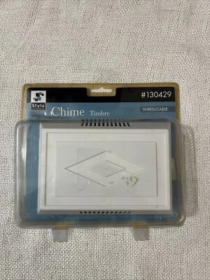 Style Selections Chime Timbre Doorbell Wired/Cable #130429 New