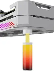 upHere ARGB49T Graphics Card Holder GPU Holder ARGB White Graphics Card Holder Height Adjustable with Magnet (51-80 mm)