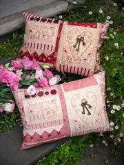 Quilting Sewing Cushion Pattern Keys To My Heart Rivendale Collection