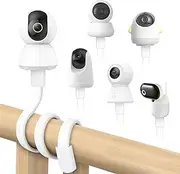 OFFCUP Baby Monitor Holder, Baby Camera Mount, Baby Cam Mount Stand Compatible with 1/4 Screw, Flexible Twist Mounts for Cot/Crib (Straight Type)