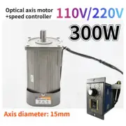 220V 110V Optical Axis Deceleration Geared 300W AC Motor With Speed Controller