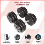 Adjustable Dumbbell Set 30KG – Home Gym Free Weights for Strength Training