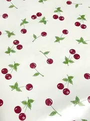 Vintage Red Cherries Shelf Liner Adhesive Vinyl Contact Drawer 18" Magic Cover