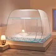 Mosquito Nets Portable Foldable,Mosquito Mesh Net Mosquito Net for Bed Bed Net Tent Ideal for Home Or Holidays Fine mesh Mosquito Net for Bed-E_150*200cm