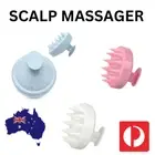 Soft Silicone Bristle Hair Scalp Massager Shampoo Brush Exfoliate Remove Dandruf