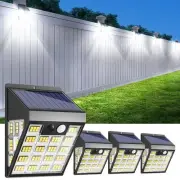 Motion Sensor Lights Outdoor, 500Lumens 3-Side Solar Lights Outdoor with 160L...