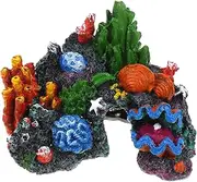 Milisten Coral Reef Decoration Artificial Coral Fish Tank Coral Decorations Large Coral Reef Aquarium Fake Coral Reef Aquarium Coral Fish Aquarium Decoration Turtle Accessories Resin