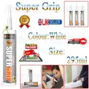 CROMAR SuperGrip Solvent Free AlphaChem Sealant Adhesive White Wood Metal 295ml
