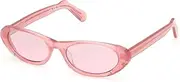 [GCDS] GD0021 Sunglasses 75T fuxia/pearl 55/18/145 UNISEX, 75T Fuxia/Pearl, 55-18-145
