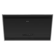 Smeg Classic Angled Wall Mount Rangehood - Matte Black