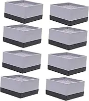 TIDTALEO Sofa Bed Riser Pads Plastic Furniture Foot Pads 8 Pcs Set for Heightening Tables Chairs