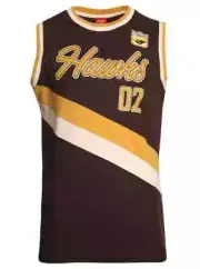 Hawthorn Hawks AFL Mens Throwback Singlet Sizes S-3XL BNWT