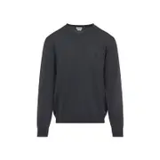 [Etro] Etro-Rifle Cane Grey Wool Crewneck-Uomo L STAND