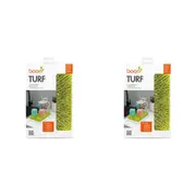 2PK Boon Turf Counter Top Dish Baby Bottle Compact Drying Rack 17x27cm Green