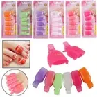Colorful Soak Off Nail Art Soak Off Cap Clips Gel Polish Remover Toe Pedicure