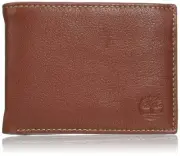 Men's Leather Passcase Security RFID Wallet, Brown, One Size
