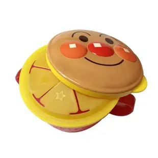 日本商品 Anpanman 麵包超人 大臉立體造型 幼兒 防漏握把零食盒(1009)