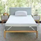 2 Inch Egg Crate Gel Memory Foam Mattress Topper Bamboo Zippered Washable Cover