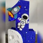 personalized space themed piñata numbers 1 2 3 4 5 6 6 7 9