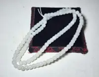 在飛比找Yahoo!奇摩拍賣優惠-精品老料和闐白玉盤珠手串