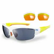 Sunwise Evenlode White Sports Cycling Sunglasses incl 3 Interchangeable Lenses
