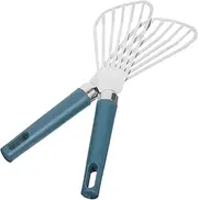 BRIGHTFUFU 2Pcs Multifunctional Stainless Steel BBQ Spatulas Easy Clean Fish Turner Steak Shovel for Home Cooking Kitchen Utensils for Barbecue and Buffet