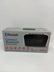 Geneva Clock Bluetooth Speakerphone Alarm Clock w/ USB Charging Port