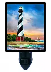 Lighthouse Decorative Photo Night Light, Cape Hatteras Lighthouse