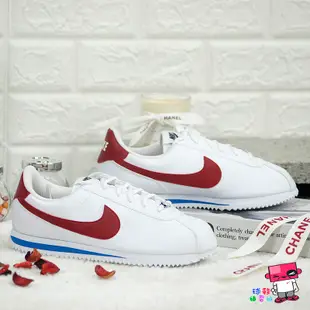 球鞋補習班 NIKE CORTEZ BASIC SL GS 鐵牌版 阿甘鞋 紅白 皮革 女生 童鞋 904764-103