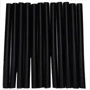 Wig Hair Extension Glue Stick Professional Styling Tool for Long Lasting Bonding Hair White Yellow Black 12Pcs (Black)