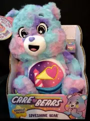 Care Bears 14" Plush Loveshine Bear w/Slap Bracelet Color Splash Collection