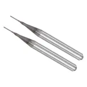 3x0.4mm Tungsten Carbide CNC End Mill CNC Router Bits Left Hand 2pcs