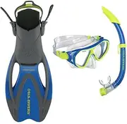 [U.S. Divers] U.S. Dorado II JR Miscellaneous Set, SR2484071LV1 Blue/Bright Yellow, L