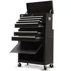 Bullet 8 Drawer Tool Box Cabinet Chest Storage, Toolbox Garage Organiser Set, Bl