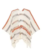 [Missoni] striped cape OS Neutrals