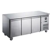 FED-X S/S Three Door Bench Freezer - XUB7F18S3V