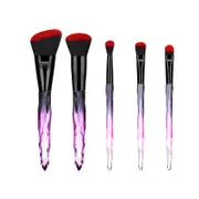 Catzon 5-Pack Professional Makeup Brush Eyeshadow Foudation Blush Brush Set-Red