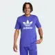 【adidas 愛迪達】上衣 男款 短袖上衣 運動 三葉草 亞規 TREFOIL T-SHIRT 紫 IR7982