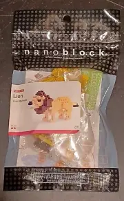 Nanoblock Lion 58113 ~ NIB ~ Micro Sized Building Block Kit 90+pcs ~ NEW -Y