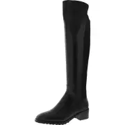 Anne Klein Womens Sable Leather Tall Pull-On Knee-High Boots Shoes BHFO 9403