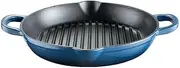 Baccarat Le Connoisseur Cast Iron Round Grill Pan Ink 28X5cm