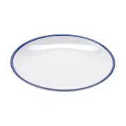 G.E.T. CS-800-W/CB Settlement Bistro White Melamine 8" dia. Side Dish - 4 Doz