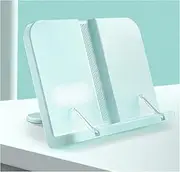 Book Stand Book Holder for Reading Hands Free in Bed 180 Angles Adjustable Cookbook Stand for Display Learning Cooking Typing 9.1 x 8.7 inch (Color : Green)